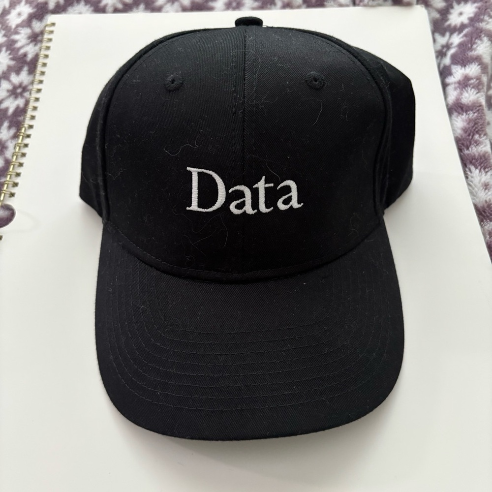Do You Love Data??? Black 'Data' Embroidered Cap